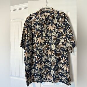 Men’s Campia Moda XL Tropical Print Short Sleeve Button Down